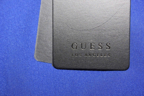 Guess NEW $98 Sz S Royal Strappy Back Ruffle Front Poly Blend Chiffon Dress