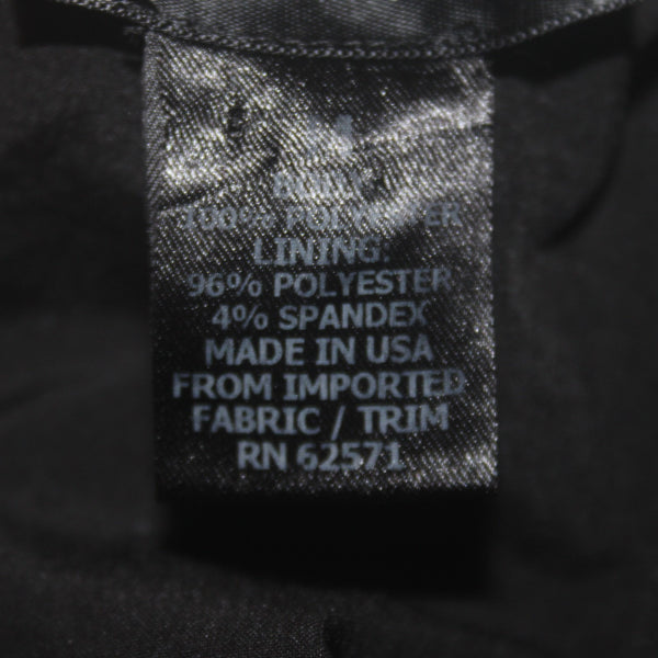 Aqua Dress Sz M Black Lined Crochet Body Sleeveless Polyester Spandex Dress