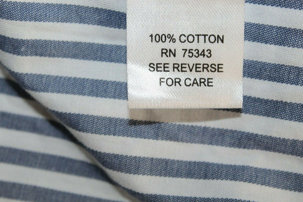 Greyson NEW $298 Sz S Blue White Striped Multi Smock Side Trend Cotton Shirt Top