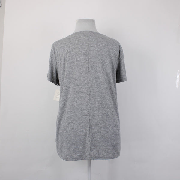 Retrology Sz 3X Top NEW $58 Light Grey Paris Eiffel Tower Polyester Rayon Top