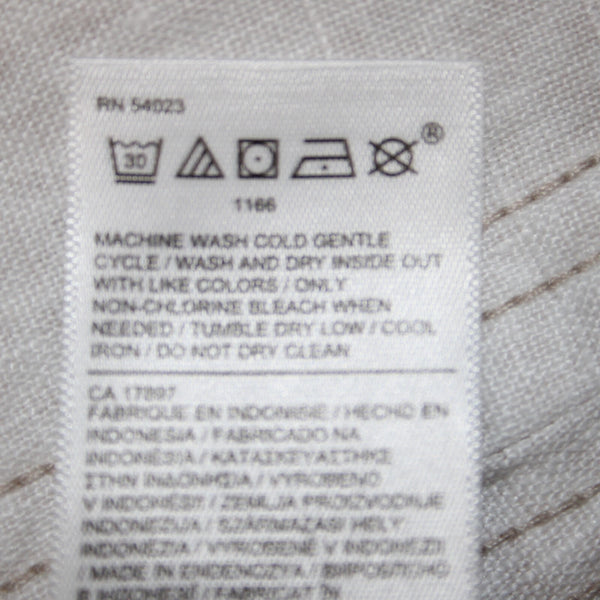 Athleta NEW $79 Cabo Sz 4 x 28 White Tan Pockets 100% Linen Active Wear Pant