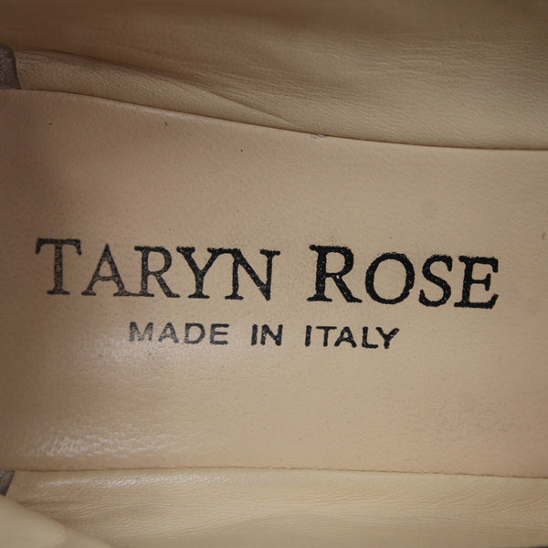 Taryn Rose Kristy Nappa Sz 39.5 M Red Leather Upper Inner 1.25" Wedge Heels