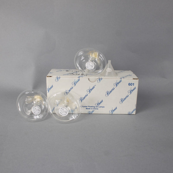 Princess House Oil Lamps Set Of 3 Floating Oil Lamps