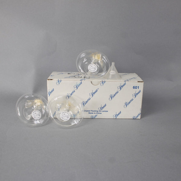 Princess House Oil Lamps Set Of 3 Floating Oil Lamps