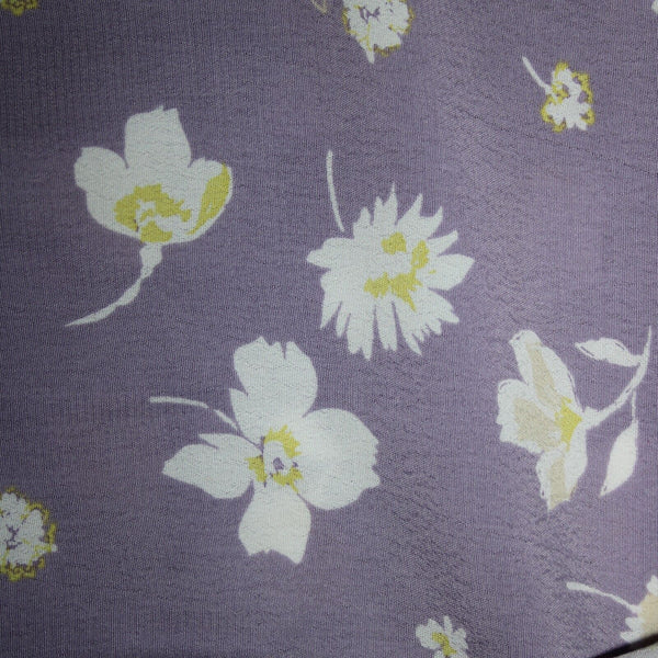 Sanctuary NEW $89 Hello Spring Sz L Purple White Yellow Ruffle 100% Rayon Top