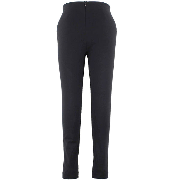 Rag & Bone Sz 2 x 27 Black Back Zip Elastic Waist Skinny Cotton Blend Pant