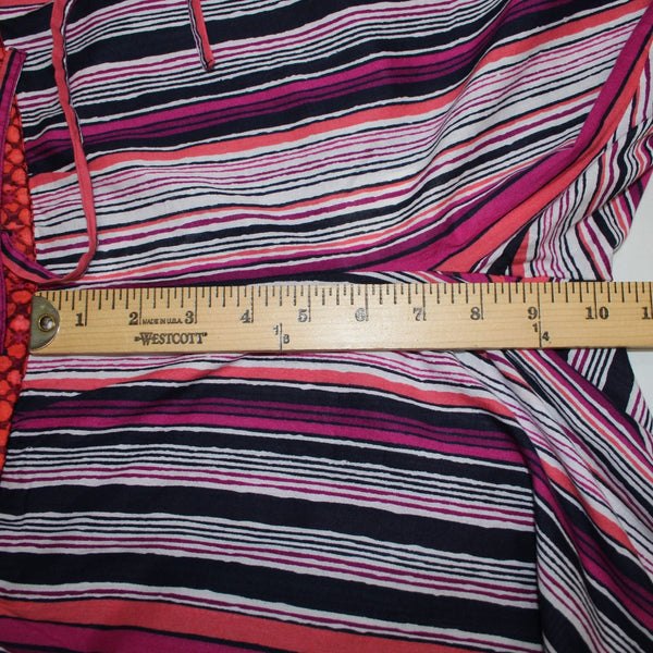 Sundance Shorts NEW Sz S x 8 Pink Multi Color Striped Drawstring 100% Cotton