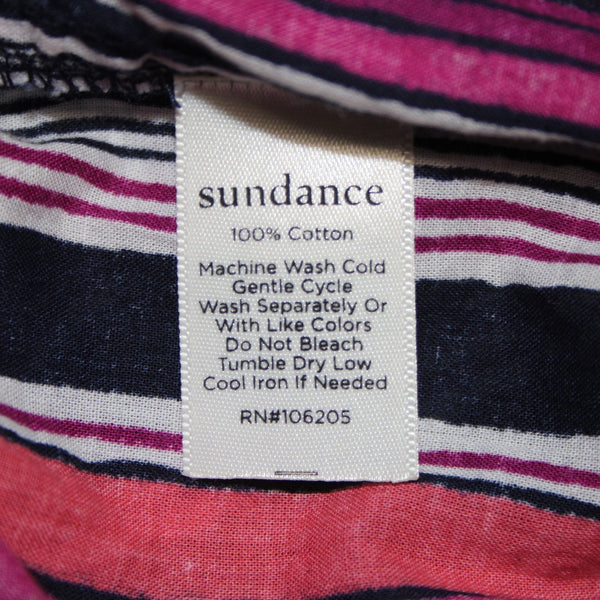 Sundance Shorts NEW Sz S x 8 Pink Multi Color Striped Drawstring 100% Cotton