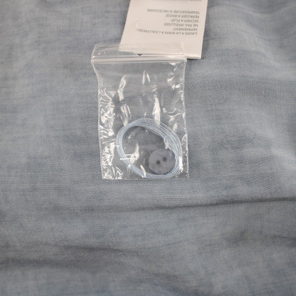 Tribal Jeans NEW $95 Sz S Blue Tye Dye Layered Round Neck Linen Cotton Top