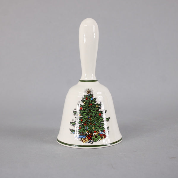 Spode Bell Multi Colored Holiday Christmas Tree 5.5" Handled Bell