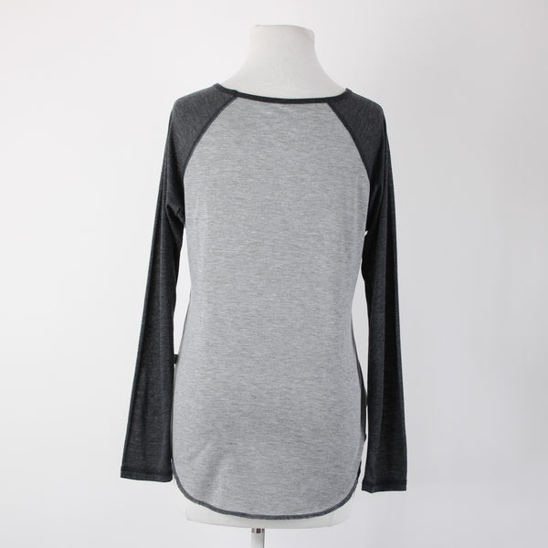 Touch Sz S Gray Charcoal LA Kings Hockey Polyester Rayon Top
