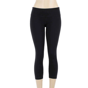 Lululemon Sz 6 x 22 Black Pull On Active Wear Compression Pant