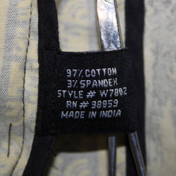 W118 By Walter Baker Sz M/L Black Yellow Cream Cotton Spandex 2 Pc Jacket Dress