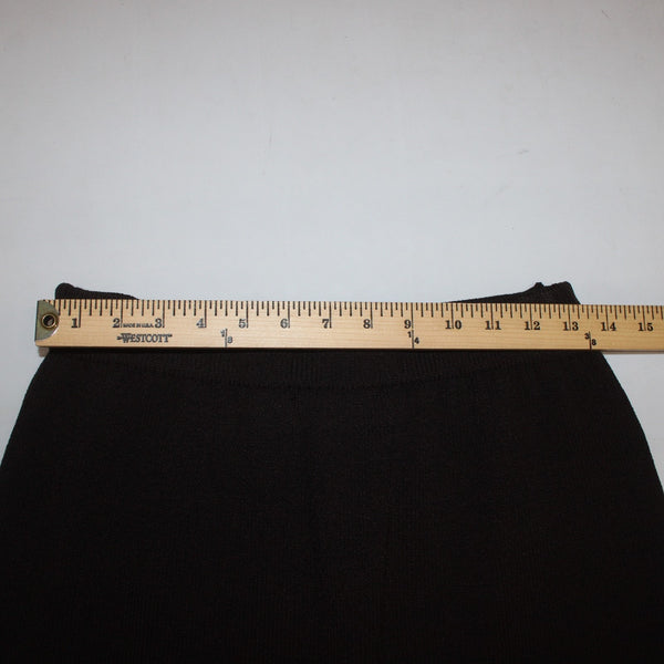 St John Collection Skirt Sz 8 Dark Brown Elastic Waist Santana Knit Skirt
