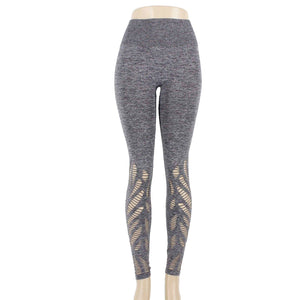 Pink Sz XS X 27 Gray Black Open Wing Design Legging Polyamide Active Wear Pant