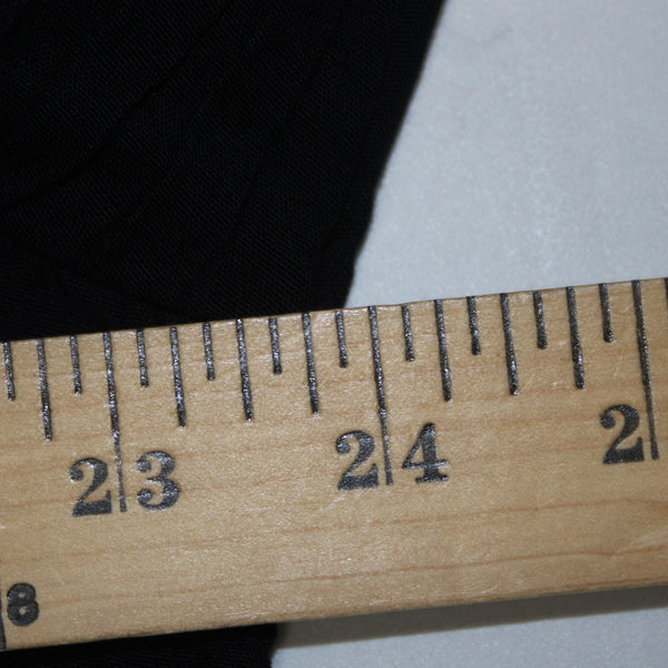 Carole Little Dress Sz 22 Black Buttons Ruffles Embroidered 100% Rayon Dress