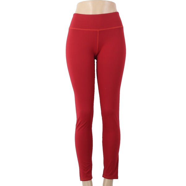 Brooke Taylors Yoga AW Pant NEW $76 Sz L x 29 Red White Pull On Nylon Spandex