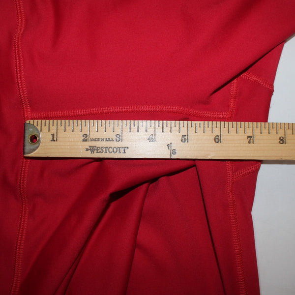 Brooke Taylors Yoga AW Pant NEW $76 Sz L x 29 Red White Pull On Nylon Spandex