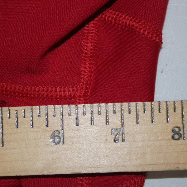 Brooke Taylors Yoga AW Pant NEW $76 Sz L x 29 Red White Pull On Nylon Spandex