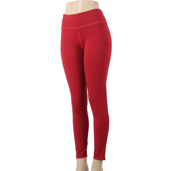 Brooke Taylors Yoga AW Pant NEW $76 Sz L x 29 Red White Pull On Nylon Spandex