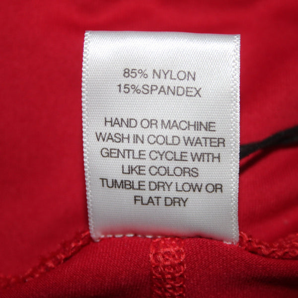 Brooke Taylors Yoga AW Pant NEW $76 Sz L x 29 Red White Pull On Nylon Spandex