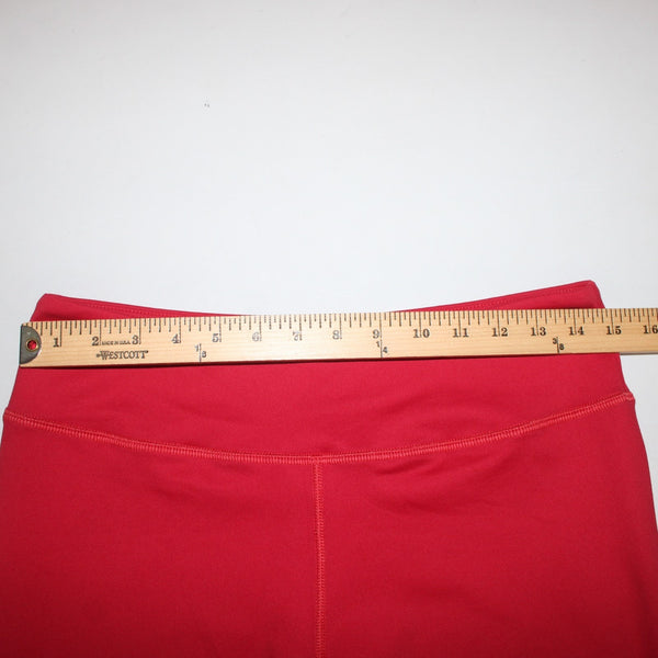 Brooke Taylors Yoga AW Pant NEW $76 Sz L x 29 Red White Pull On Nylon Spandex