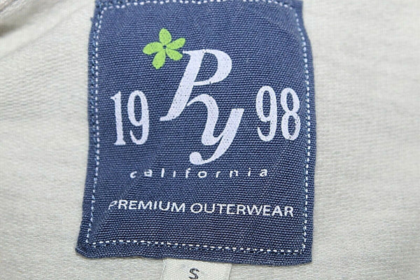 Papaya PY S Gray Navy Detachable Hood Snap Front Cotton Poly Spandex Vest