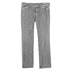 Noir Sz 8 x 32 Charcoal Gray Denim Cotton Blend Back Flap Pocket Jeans