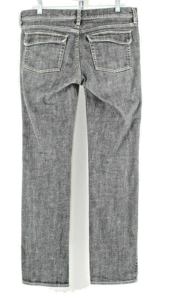 Noir Sz 8 x 32 Charcoal Gray Denim Cotton Blend Back Flap Pocket Jeans