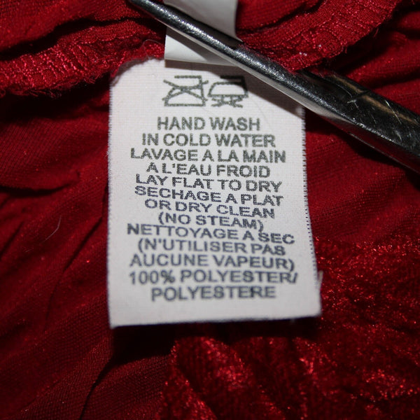 Komarov Sz S Red Black Lace Trim Corset Laced 100% Polyester 3 Piece Skirt Suit