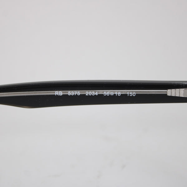 Ray Ban NEW Frames RB 5375 2034 56 18 150 Black W/ Case Frames