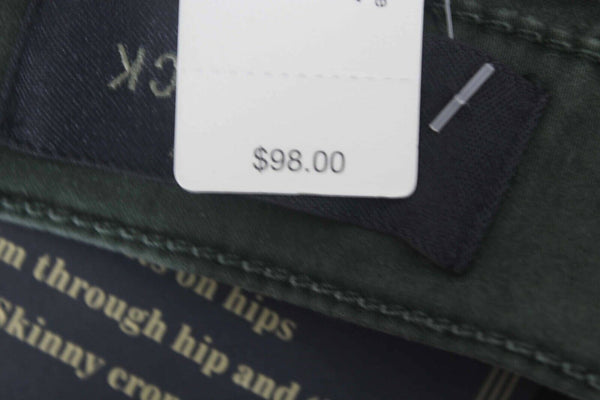 J Crew Toothpick NEW $98 Sz 27 X 28 Moss Green Ankle Cotton Blend Pant