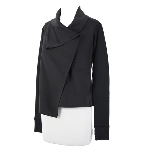 Alala Sz S Black Collared Pockets Long Sleeve Nylon Spandex Jacket