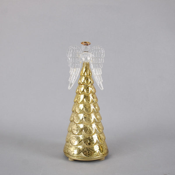 Lenox Angel Figurine Radiant Light Gold Clear  Lights Up 8.5" Angel Figurine