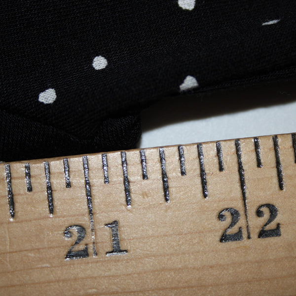 Garnet Hill NEW Sz M Black White Polka Dot Scoop Neck Tencel Lyocell Spandex Top