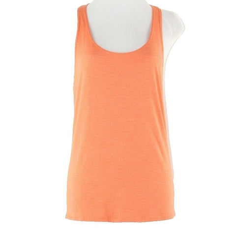 Trina Turk Sz M Orange Cutout Braided Racerback Viscose Poly Spandex Top