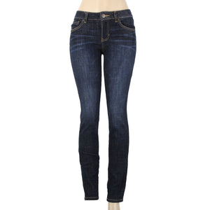 Cabi Sz 2 x 31.5 Blue Denim Skinny Pockets Cotton Polyester Jeans