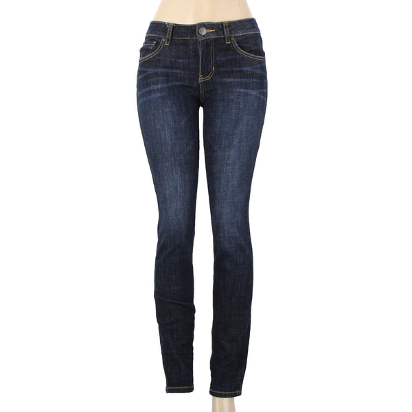 Cabi Sz 2 x 31.5 Blue Denim Skinny Pockets Cotton Polyester Jeans