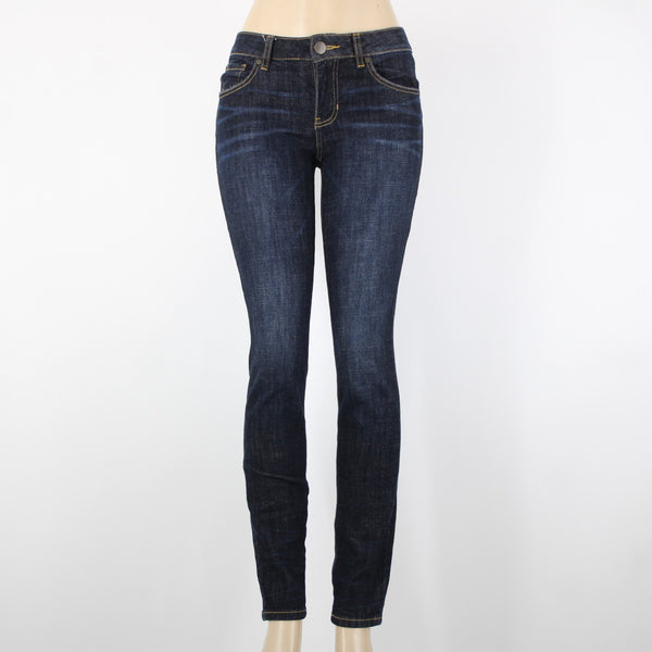 Cabi Sz 2 x 31.5 Blue Denim Skinny Pockets Cotton Polyester Jeans