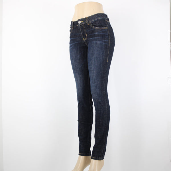 Cabi Sz 2 x 31.5 Blue Denim Skinny Pockets Cotton Polyester Jeans