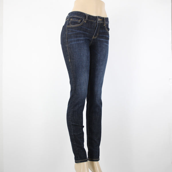 Cabi Sz 2 x 31.5 Blue Denim Skinny Pockets Cotton Polyester Jeans