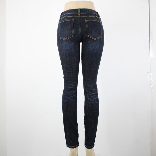 Cabi Sz 2 x 31.5 Blue Denim Skinny Pockets Cotton Polyester Jeans