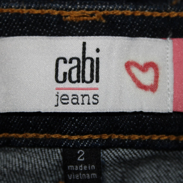 Cabi Sz 2 x 31.5 Blue Denim Skinny Pockets Cotton Polyester Jeans