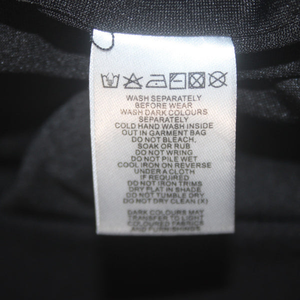 Meshki Dress Sz M Black Gold Hardware Stretch Crepe Poly Elastane Dress