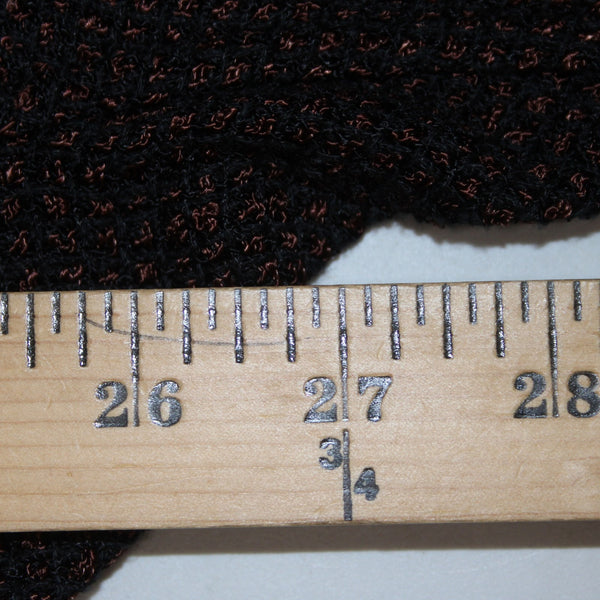 Zonda Nellis Top Sz S Black Brown Asymmetrical Metallic Cotton Top