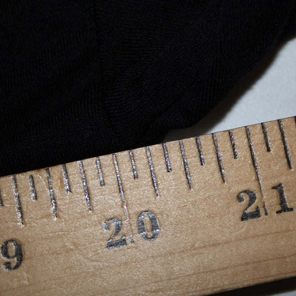 Magaschoni Sz S Black Hi Low Round Neck Hem 3/4 Sleeve Rayon Spandex Top