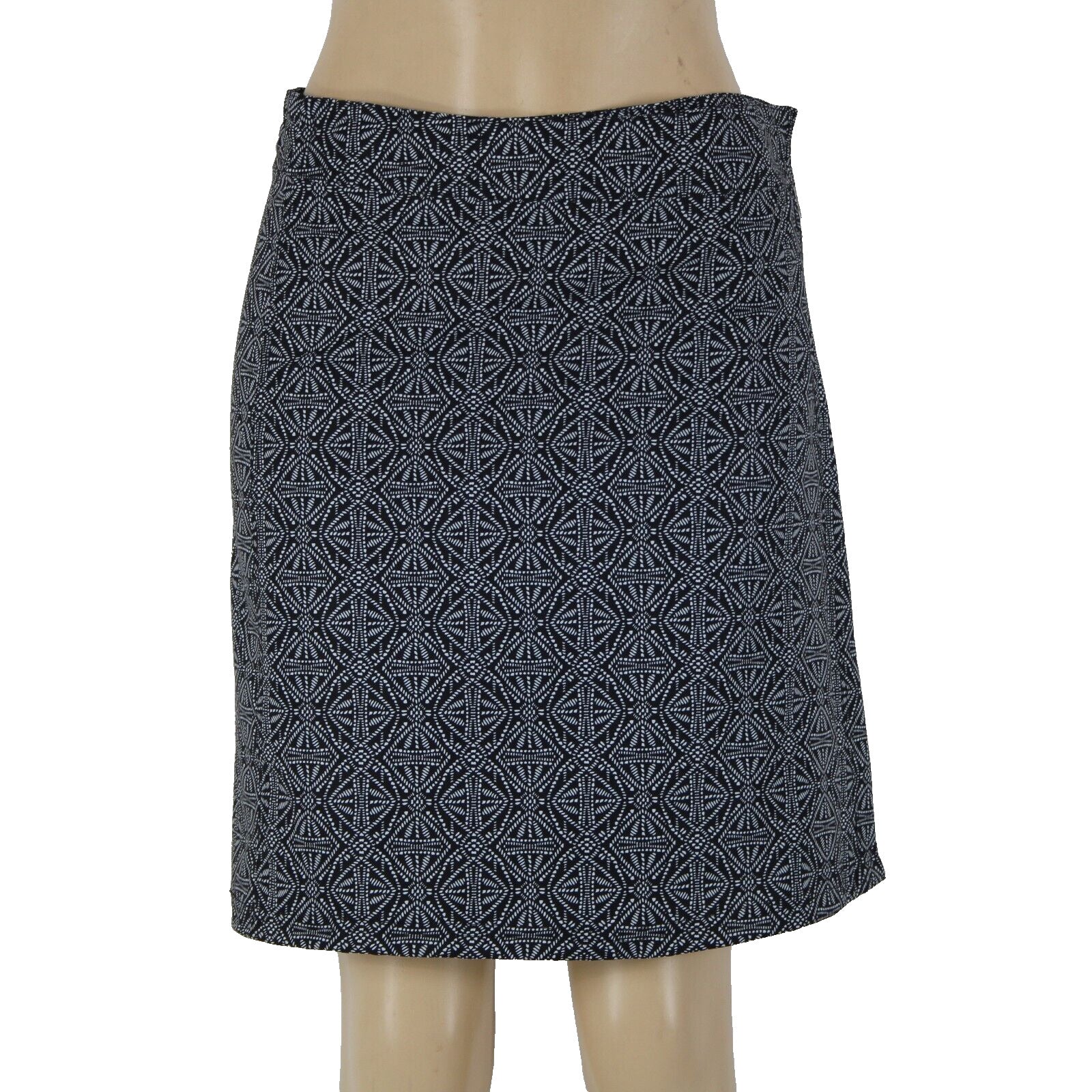 Rip Skirt NEW Black Pearl Batik Sz S Black White Hook Latch Closure Poly Skirt