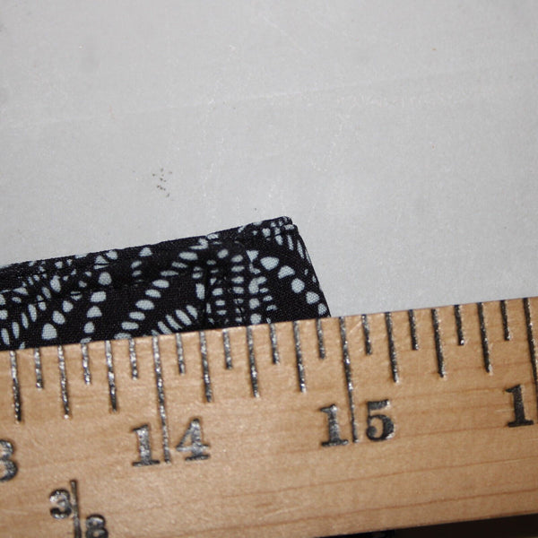 Rip Skirt NEW Black Pearl Batik Sz S Black White Hook Latch Closure Poly Skirt