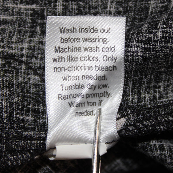 Croft Barrow Dress NEW $50 Sz 3X Black White Tan Unlined Linen Rayon Dress