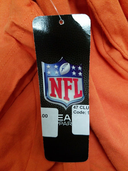 Denver Broncos Forty Seven New $36 Sz M Orange 100% Cotton V Neck Top